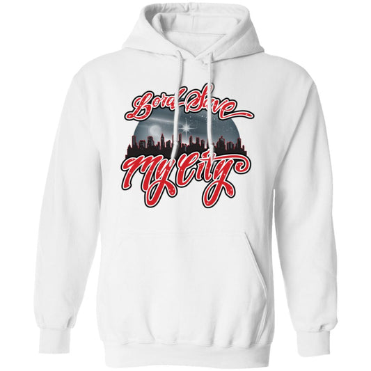 LORD SAVE MY CITY® Signature Logo Hoodie (Royalty Red)