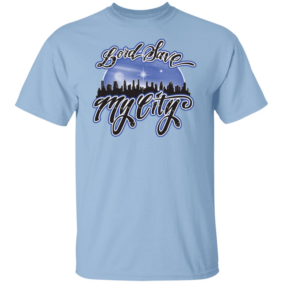 LORD SAVE MY CITY™ Signature Logo T-shirt (Royalty Blue)