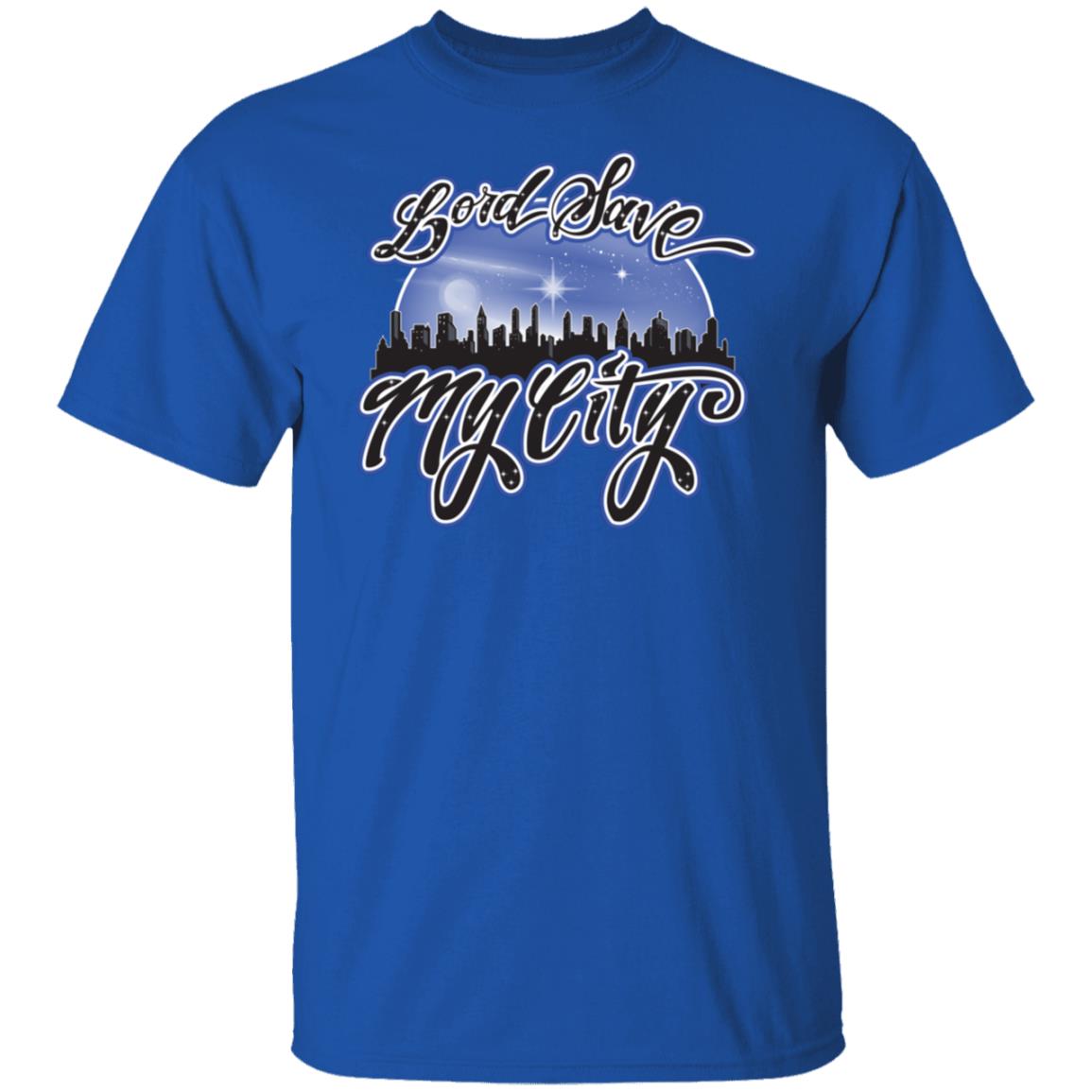 LORD SAVE MY CITY® Signature Logo T-shirt (Royalty Blue)