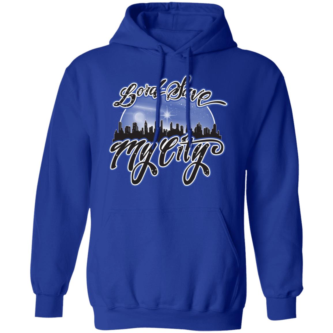 LORD SAVE MY CITY™ Signature Logo Hoodie (Royalty Blue)