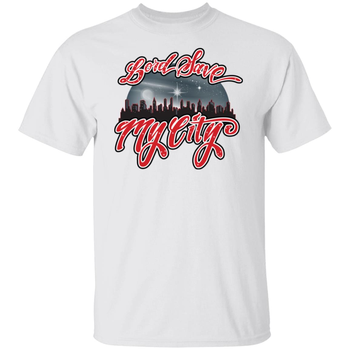 LORD SAVE MY CITY™ Signature Logo T-shirt (Royalty Red)