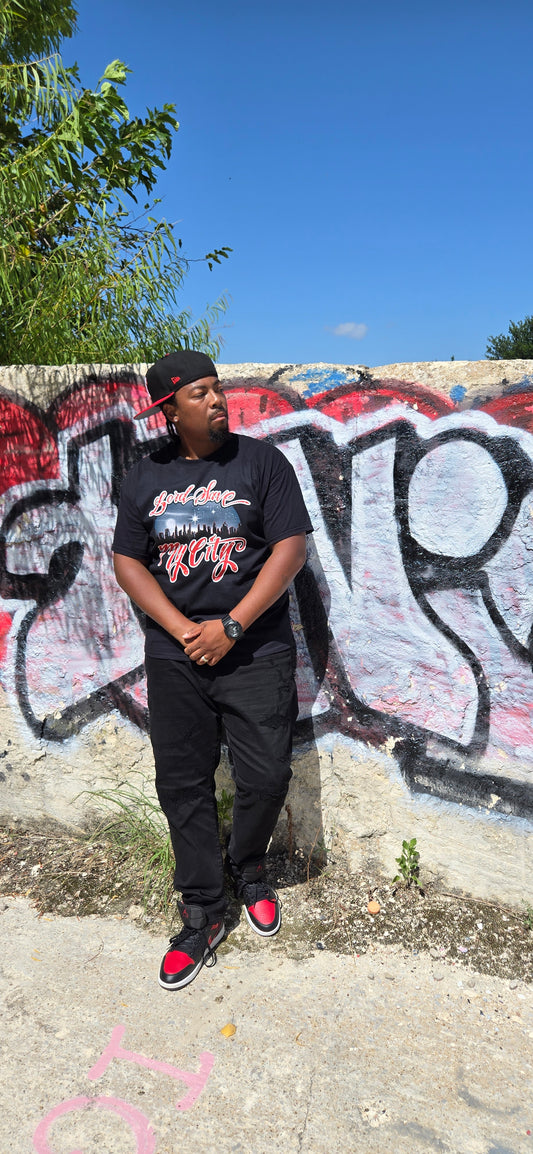 LORD SAVE MY CITY™ Signature Logo T-shirt (Royalty Red)