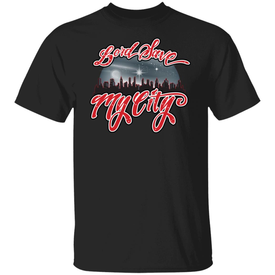 LORD SAVE MY CITY™ Signature Logo T-shirt (Royalty Red)