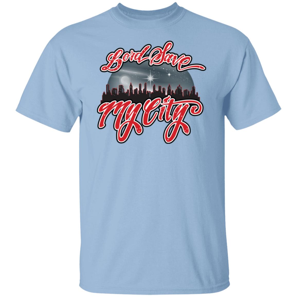 LORD SAVE MY CITY™ Signature Logo T-shirt (Royalty Red)
