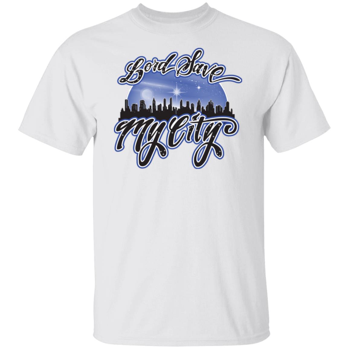 LORD SAVE MY CITY™ Signature Logo T-shirt (Royalty Blue)