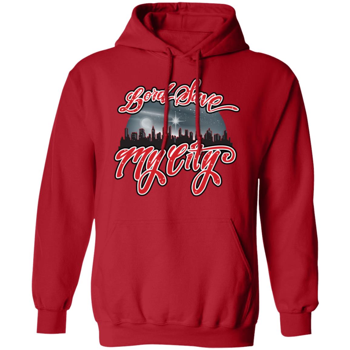 LORD SAVE MY CITY™ Signature Logo Hoodie (Royalty Red)